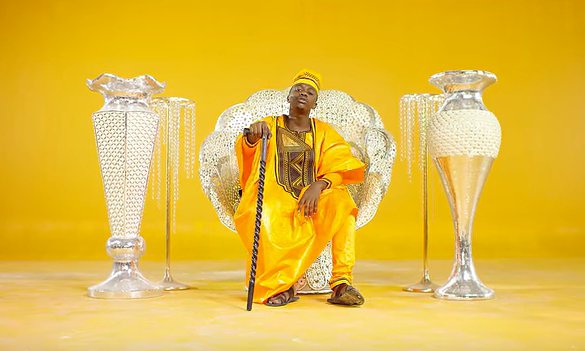 Traditional threads … a still from Diamond Platnumz’s video for Salome.