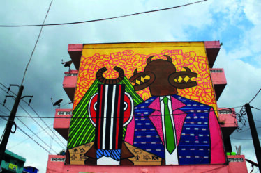 Abidjan graffiti Abobo Chaine-avion crédit photo: @BAAB CI