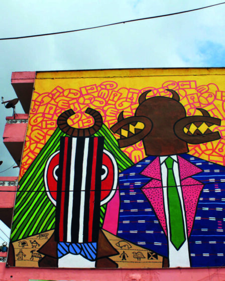 Abidjan graffiti Abobo Chaine-avion crédit photo: @BAAB CI