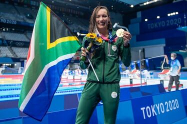 Tatjana Smith, championne olympique sud-africaine de natation, spécialiste de la brasse