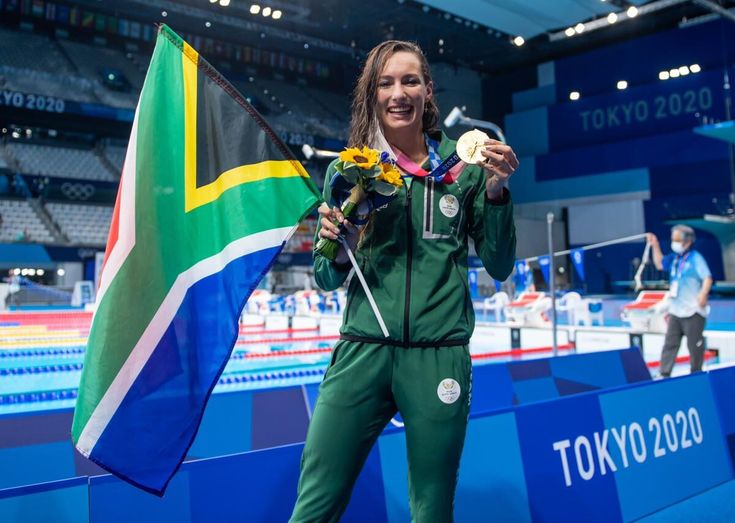 Tatjana Smith, championne olympique sud-africaine de natation, spécialiste de la brasse